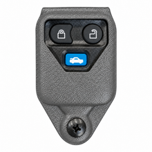 Load image into Gallery viewer, Ford key fob holder in Gray, front view on white background. Holder color preview; key fob and hardware unchanged.